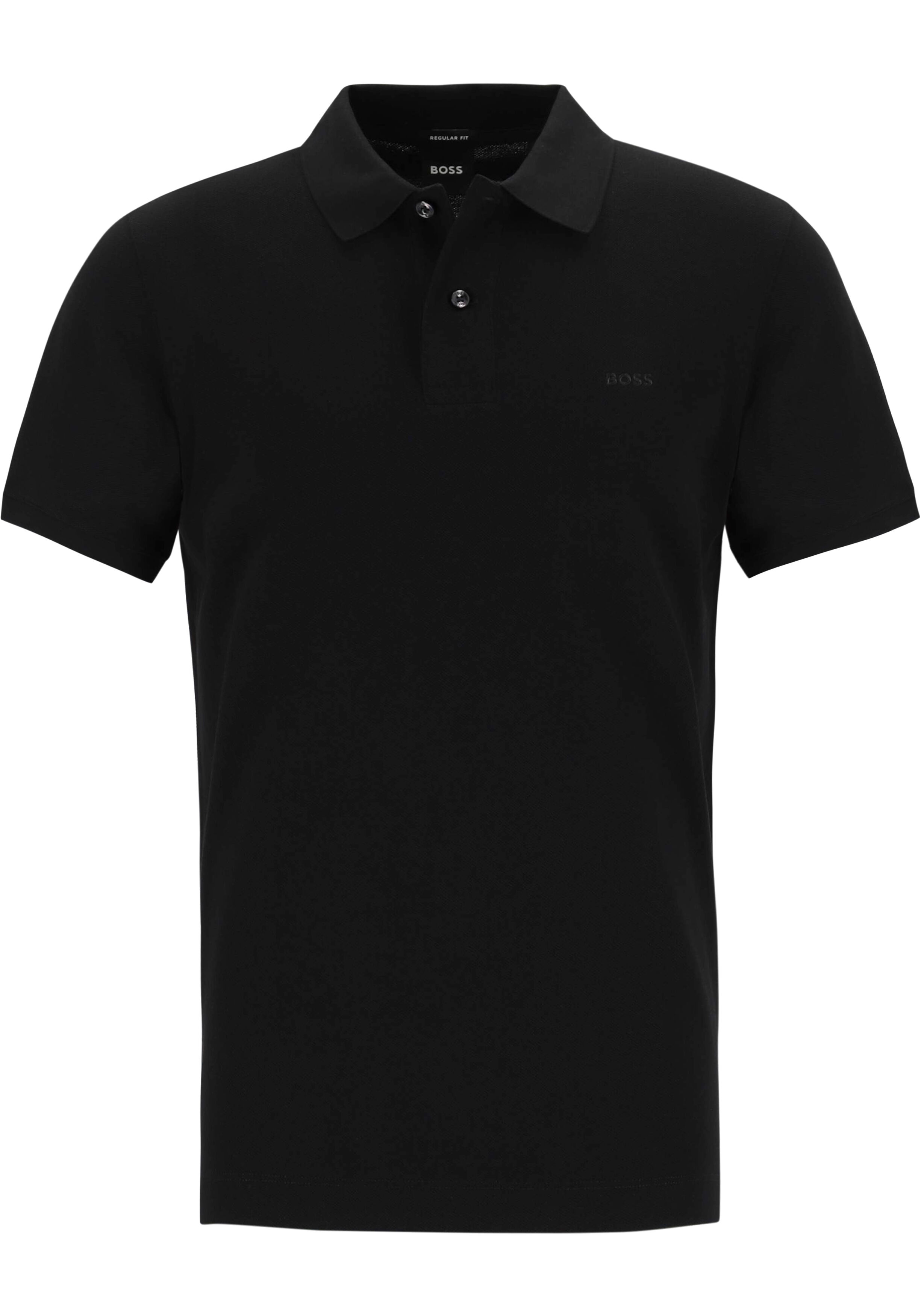 BOSS Pallas regular fit polo, pique, zwart